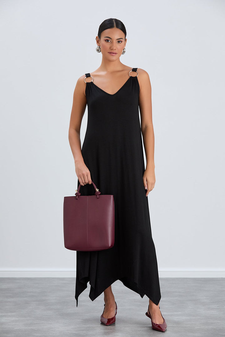 Black Loose fit oversize Maxi Dress