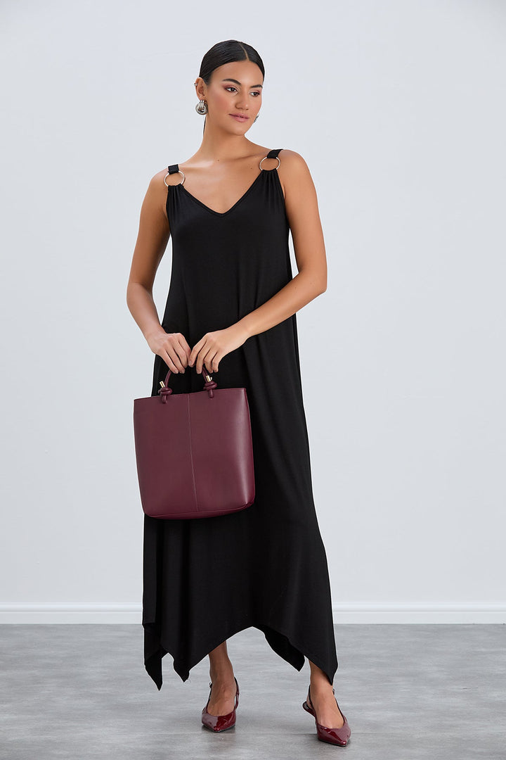 Black Loose fit oversize Maxi Dress