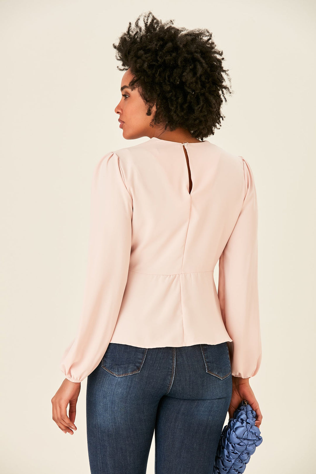 Knot Long Sleeve top in Blush (PRE-ORDER) - jqwholesale.com