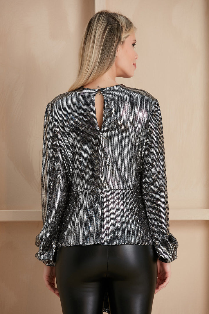 Jessica Sequin Wrap Top - jqwholesale.com