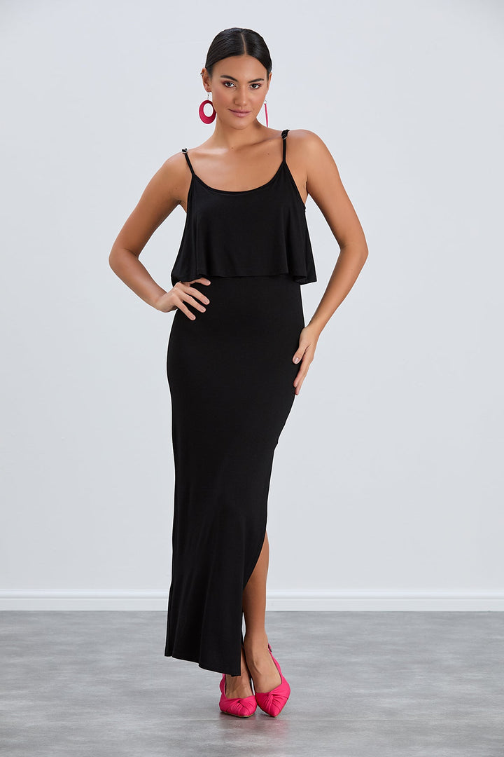 Cami Bodycon Maxi Dress in Black