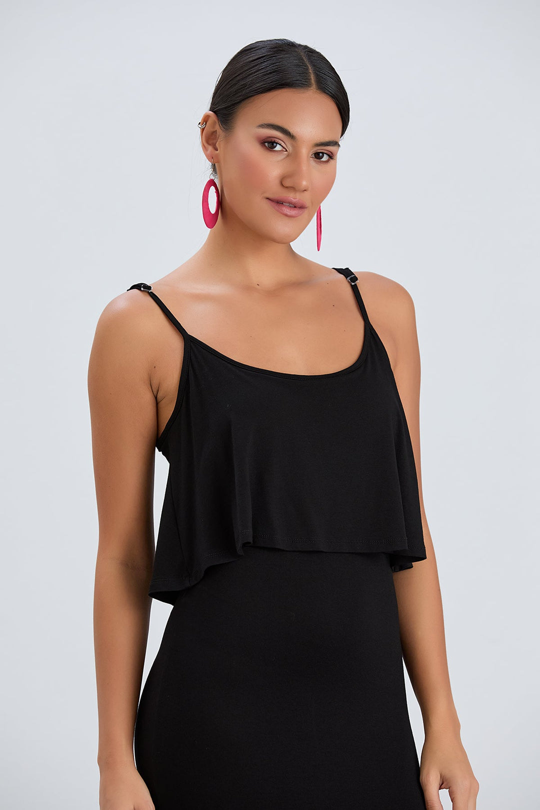 Cami Bodycon Maxi Dress in Black