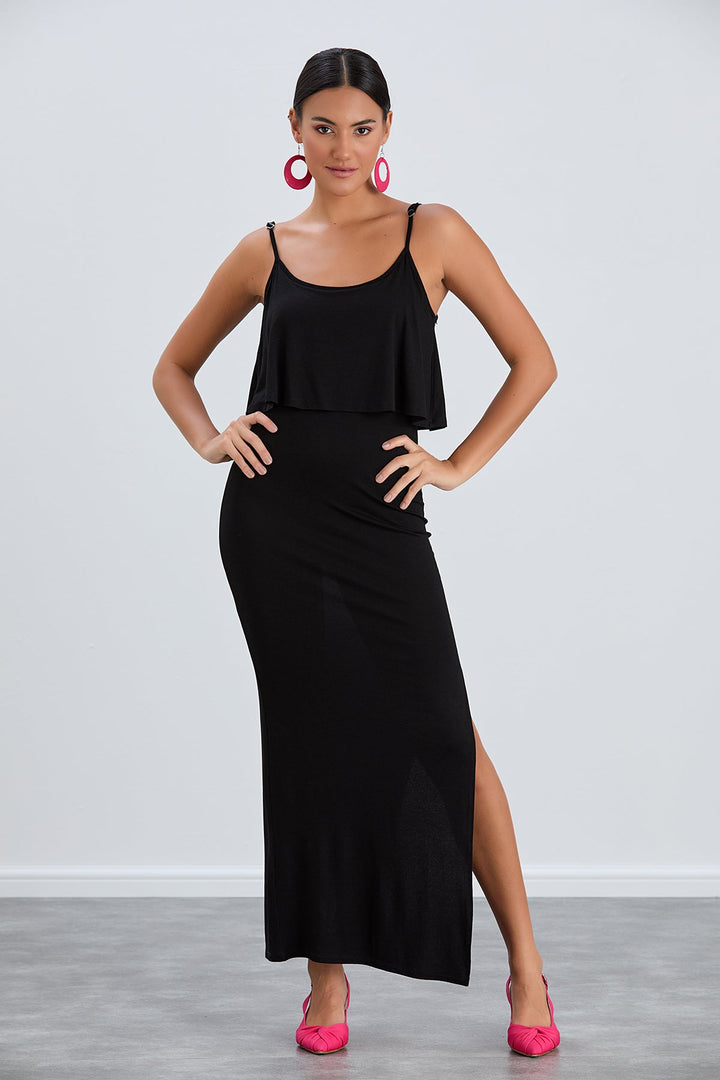 Cami Bodycon Maxi Dress in Black