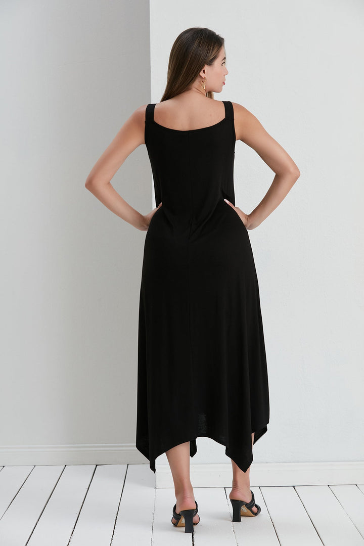 Black Loose fit oversize Maxi Dress - jqwholesale.com