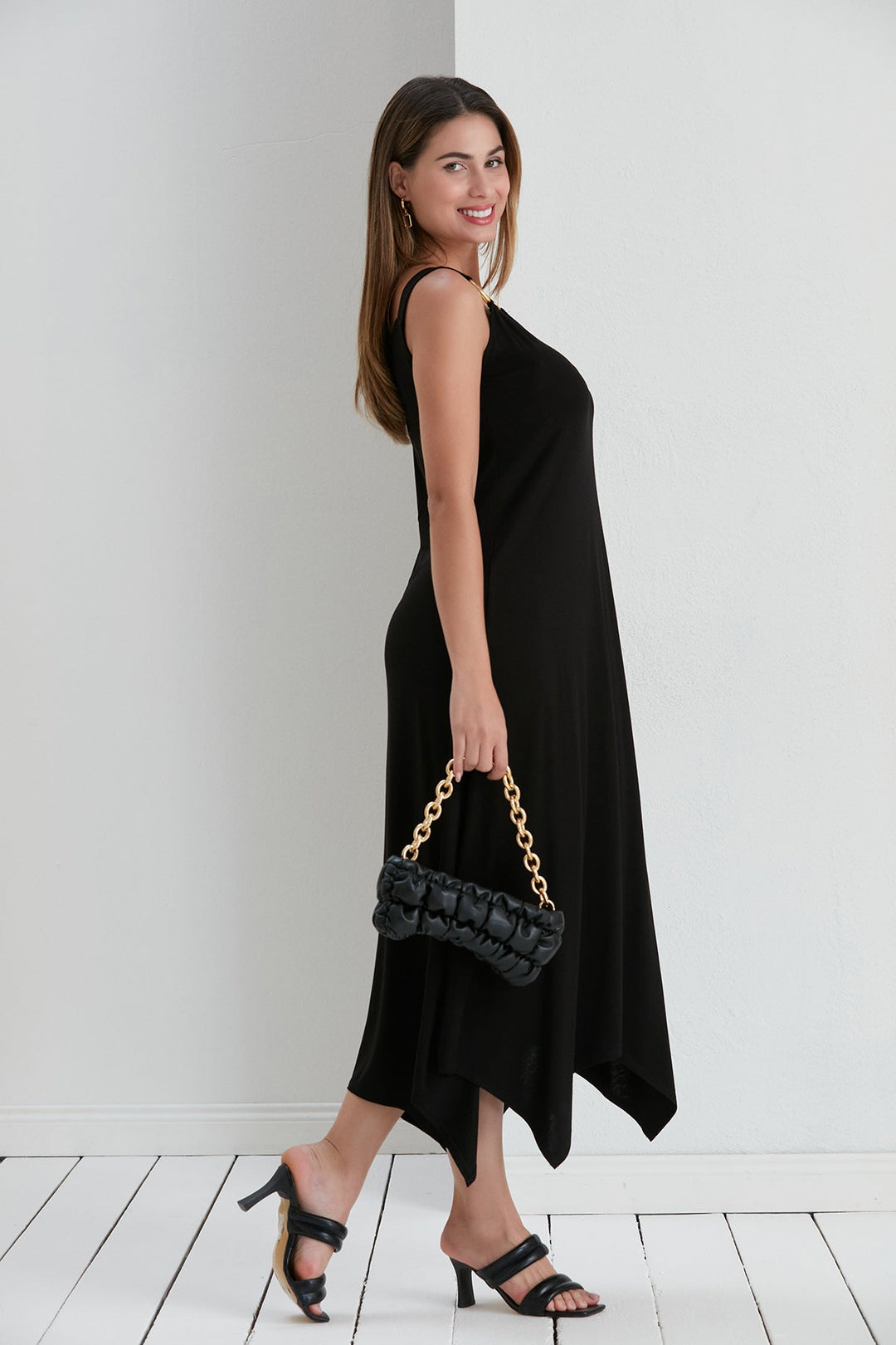 Black Loose fit oversize Maxi Dress - jqwholesale.com